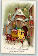 39876811 - Postkutsche Kind Kleeblaetter Horco Nr.3001 - Neujahr