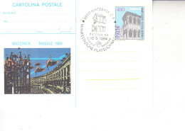 ITALIA 1984-  Annullo Speciale  "Manifestazioni Filateliche Nazionali - Macerata" - Briefmarkenausstellungen