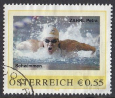AUSTRIA 18,personal,used,hinged,Petra Zahrl - Timbres Personnalisés