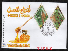 FDC/Année 2018-N°1822/1823 : Variété De Miel / Honey       (AP) - Algérie (1962-...)