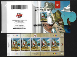 MALTA  -EUROPA 2022 -"STORIES And MYTHS".-  CARNET / BOOKLET - 2022