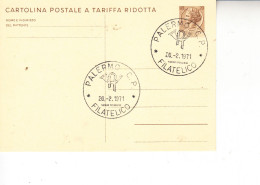 ITALIA 1971-  Annullo Speciale  Palermo - Filatelico" Su CP - FDC