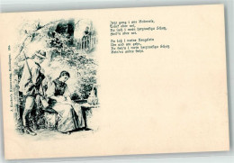 39414411 - Frau Brunnen Gedicht J.Kochers Kunstverlag - Caza