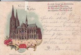 AK Gruss Aus Köln - Dom - LItho - 1896  (69428) - Köln