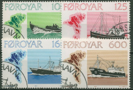Färöer 1977 Fischerei-Schiffe 24/27 Gestempelt - Féroé (Iles)