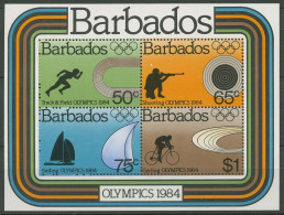Barbados 1984 Olympia Sommerspiele Los Angeles Block 17 Postfrisch (C93923) - Barbados (1966-...)