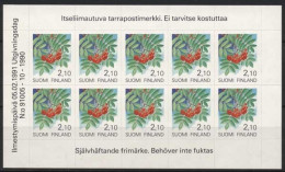 Finnland 1991 Freimarken Pflanzen Eberesche Folienblatt 1129 FB Postfr.(C92941) - Unused Stamps