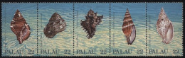 Palau 1987 Meeresschnecken 192/96 ZD Postfrisch (C25448) - Palau