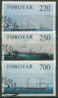 Färöer 1983 Dampfschiffe 79/81 Gestempelt - Faroe Islands