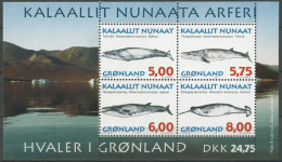 Grönland 1997 Grönländische Wale Block 13 Postfrisch (C13836) - Nuevos