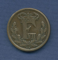 Dänemark 1/2 Rigsbankskilling 1852, Frederik VII. Sehr Schön + (m2533) - Dinamarca