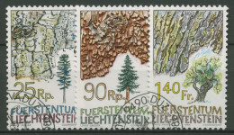 Liechtenstein 1986 Pflanzen Bäume Baumrinden 913/15 Gestempelt - Usados