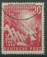 Bund 1949 Eröffnung Deutscher Bundestag 112 Gestempelt, Zahnfehler (R19377) - Used Stamps