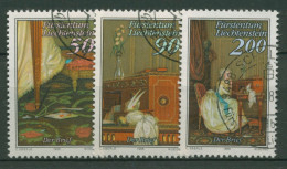 Liechtenstein 1988 Der Brief Gemälde 957/59 Gestempelt - Used Stamps