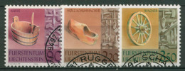 Liechtenstein 1998 Altes Handwerk Holzverarbeitung 1180/82 Gestempelt - Used Stamps