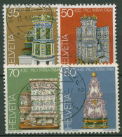 Schweiz 1984 Pro Patria Museumsschätze Kachelöfen 1272/75 Gestempelt - Oblitérés