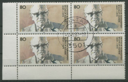 Bund 1987 Bremen Bgm. Wilhelm Kaisen 1325 4er-Block Ecke 3 Gestempelt (R80173) - Used Stamps