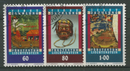 Liechtenstein 1993 Tibetsammlung Buddha-Szenen 1061/63 Gestempelt - Usados