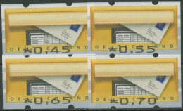 Bund ATM 2002 Mit Werteindruck-Type Der Nr. 6/7 (Satz 4 Werte) 5 F I Postfrisch - Timbres De Distributeurs [ATM]