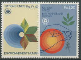 UNO Genf 1982 Umweltschutz-Konferenz Stockholm Wasser Blätter 105/06 Postfrisch - Unused Stamps