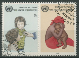 UNO Wien 1985 UNICEF Kinder Gesundheit 53/54 Gestempelt - Gebraucht