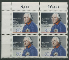 Bund 1986 König Friedrich Der Große 1292 4er-Block Ecke 1 Postfrisch (R80140) - Unused Stamps