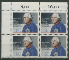 Bund 1986 König Friedrich Der Große 1292 4er-Block Ecke 1 Postfrisch (R80140) - Ongebruikt