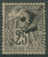 Saint-Pierre Et Miquelon 1892 Aufdruck 2 C. Auf 25 C. , 43 Mit Falz - Unused Stamps