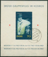 DDR 1962 Raumschiffe Wostok 3 Und 4 Kosmonauten Block 17 Gestempelt (C96710) - Sonstige & Ohne Zuordnung