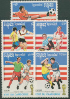 Kambodscha 1992 Fußball-WM'94 USA 1279/83 Postfrisch - Cambodia