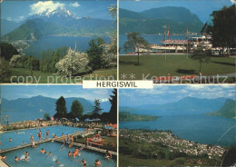 11867319 Hergiswil NW Mit Pilatus Kurpark Strandbad Buergenstock Rigi Hergiswil  - Sonstige & Ohne Zuordnung