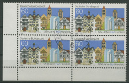 Bund 1986 Bad Hersfeld 1271 4er-Block Ecke 3 Gestempelt (R80121) - Used Stamps