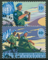 UNO New York 1998 Friedenserhaltende Maßnahmen UN-Soldat 785/86 Gestempelt - Usati
