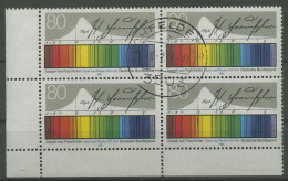 Bund 1987 Joseph Von Frauenhofer 1313 4er-Block Ecke 3 Gestempelt (R80166) - Gebraucht