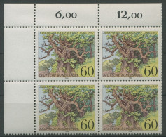 Bund 1988 Joseph Von Eichendorff 1356 4er-Block Ecke 1 Postfrisch (R80222) - Unused Stamps