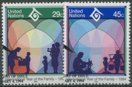 UNO New York 1994 Jahr Der Familie 661/62 Gestempelt - Used Stamps