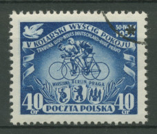Polen 1952 Radsport Internationale Friedensfahrt 735 Gestempelt - Oblitérés