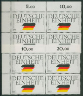 Bund 1990 Deutsche Einheit 1477/78 4er-Block Ecke 1 Postfrisch (R80225) - Unused Stamps