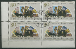 Bund 1986 Tag Der Briefmarke 1300 4er-Block Ecke 3 Gestempelt (R80155) - Oblitérés