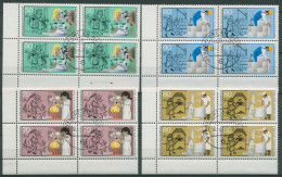 Bund 1986 Jugend: Handwerksberufe 1274/77 4er-Block Ecke 3 Gestempelt (R80115) - Used Stamps