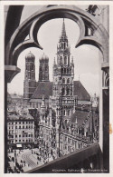 AK München - Rathaus Und Frauenkirche  - Werbestempel Münchener Festsommer 1935 (69429) - München