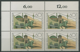 Bund 1988 Düsseldorf Stadtansicht 1369 4er-Block Ecke 1 Postfrisch (R80223) - Unused Stamps