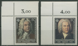 Bund 1985 Europa CEPT Jahr D.Musik Händel Bach 1248/49 Ecke 1 Postfrisch (E1356) - Unused Stamps