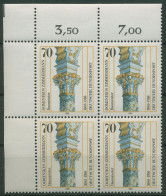 Bund 1985 Dominikus Zimmermann 1251 4er-Block Ecke 1 Postfrisch (R80114) - Ungebraucht