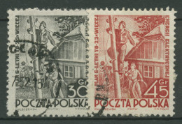 Polen 1951 Sechsjahresplan Elektroindustrie 719/20 Postfrisch - Unused Stamps