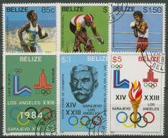 Belize 1981 Geschichte Der Olympischen Spiele 563/68 Gestempelt - Belice (1973-...)