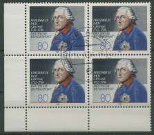 Bund 1986 König Friedrich Der Große 1292 4er-Block Ecke 3 Gestempelt (R80151) - Used Stamps