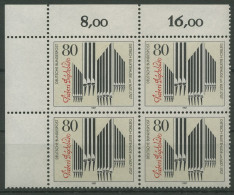 Bund 1987 Dietrich Buxtehude Orgel 1323 4er-Block Ecke 1 Postfrisch (R80190) - Ongebruikt