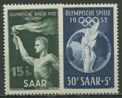 Saarland 1952 Olympische Sommerspiele Helsinki 314/15 Postfrisch - Neufs