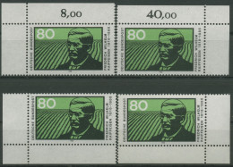 Bund 1988 Friedrich Wilhelm Raiffeisen 1358 Alle 4 Ecken Postfrisch (E1655) - Ungebraucht